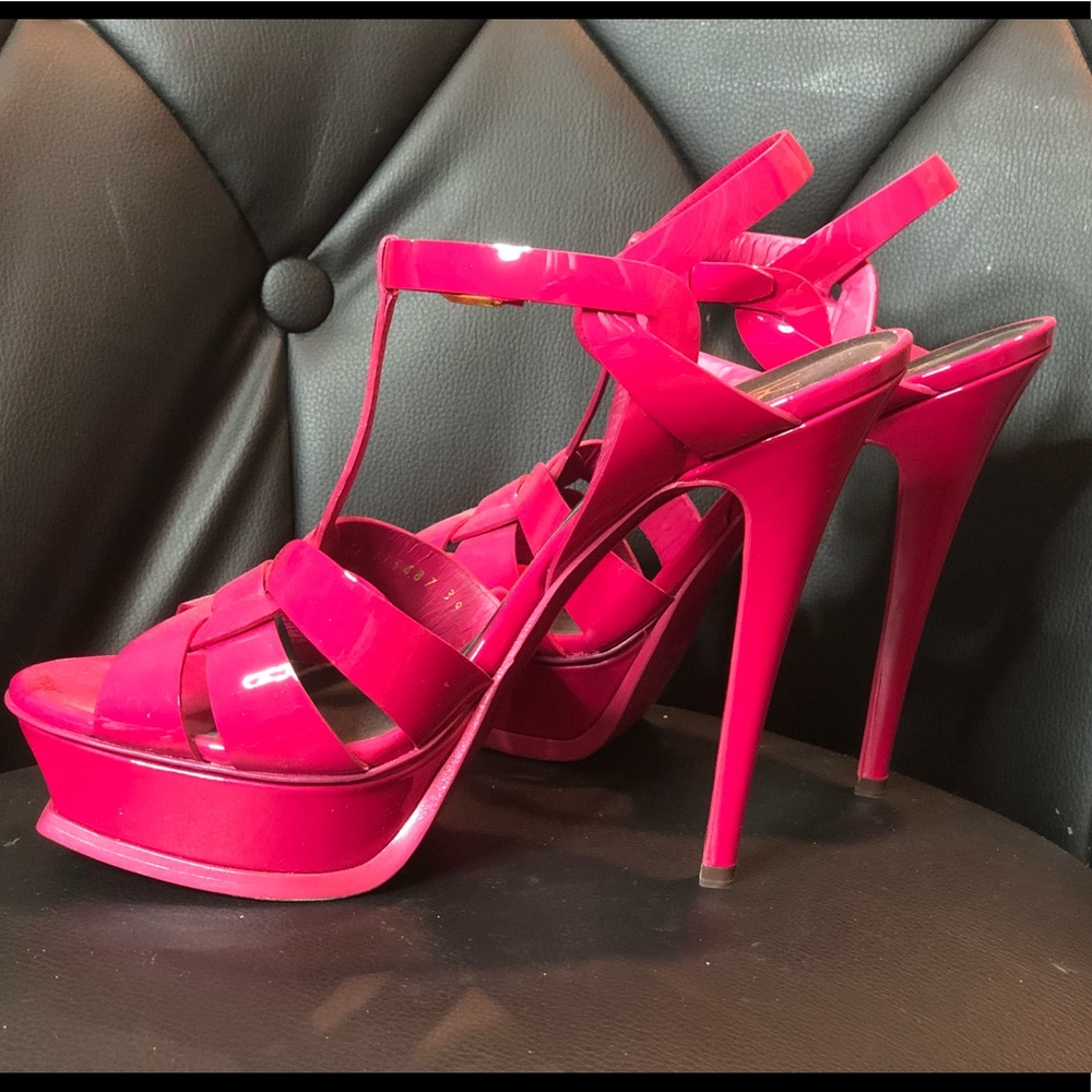 Yves Saint Laurent Pink Magenta Tribute Size 39
